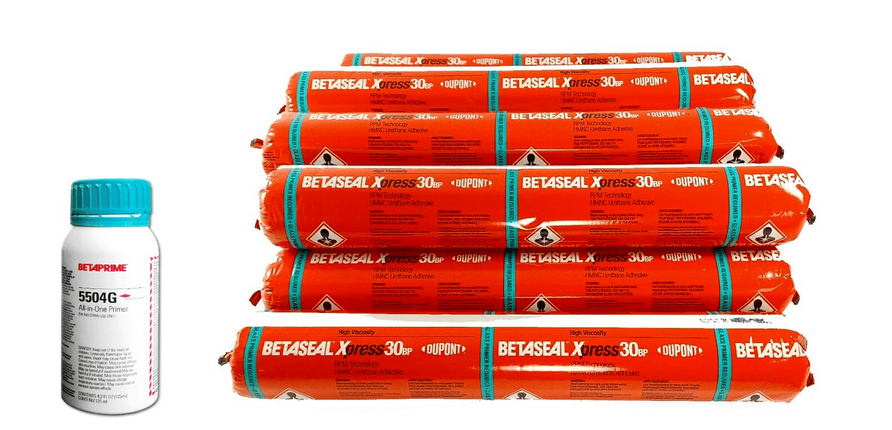 Betaseal Xpress 30 BP AdvancedCure Auto Glass Urethane, Adhesive Sealant 9 Sausages with 4.2oz