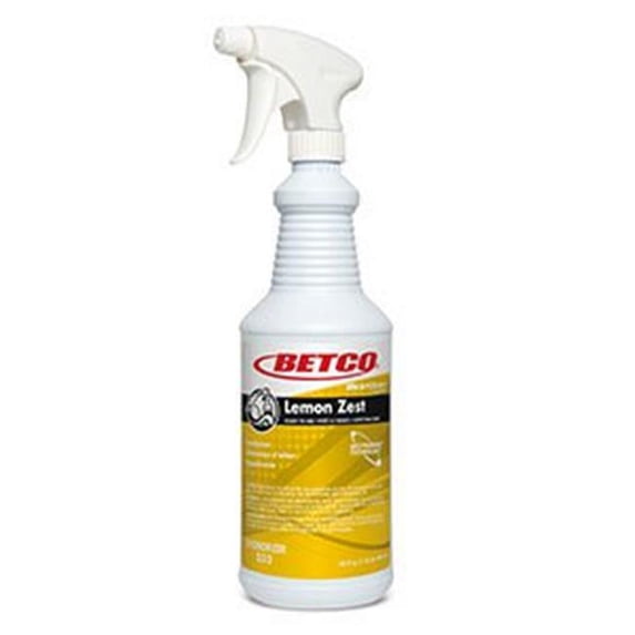 Betco 2331200 PEC 1 qt Lemon Zest Best Scent Deodorizing Ready To Use Tripper Spray, Pack of 12