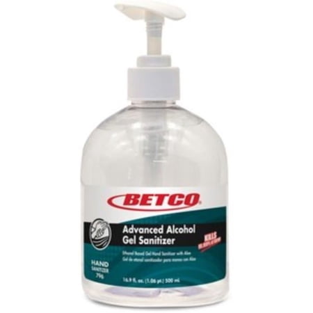 Betco 796E9-00 ADVANCED ALCOHOL GEL HAND SANITIZER, 500 ML, GEL PUMP BOTTLE 12/CS