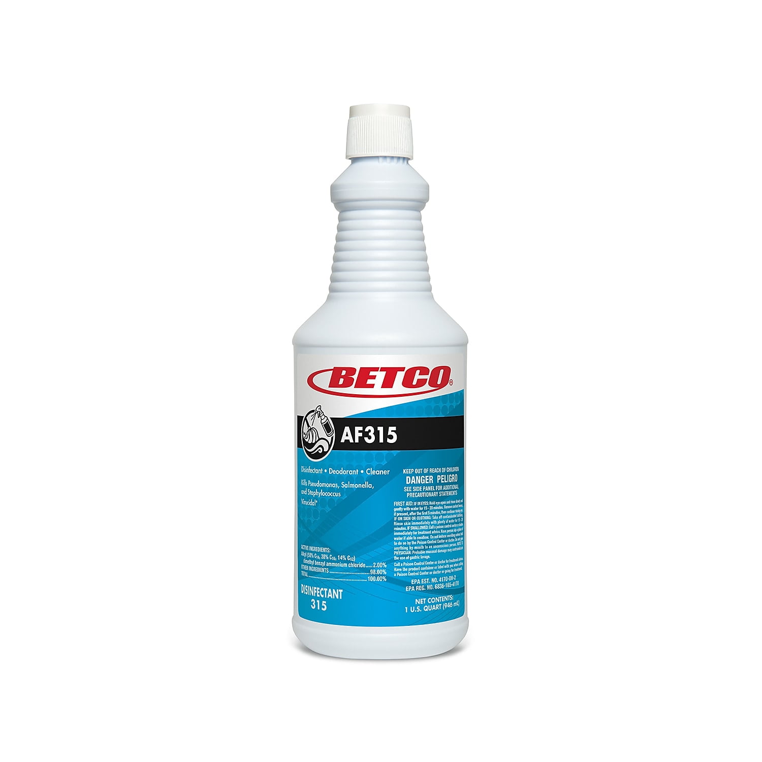 AF315 Disinfectant Cleaner, Citrus Floral Scent, 32 oz Bottle, 12/Carton AF315 Disinfectant Cleaner, Citrus Floral Scent, 32 oz Bottle, 12/Carton