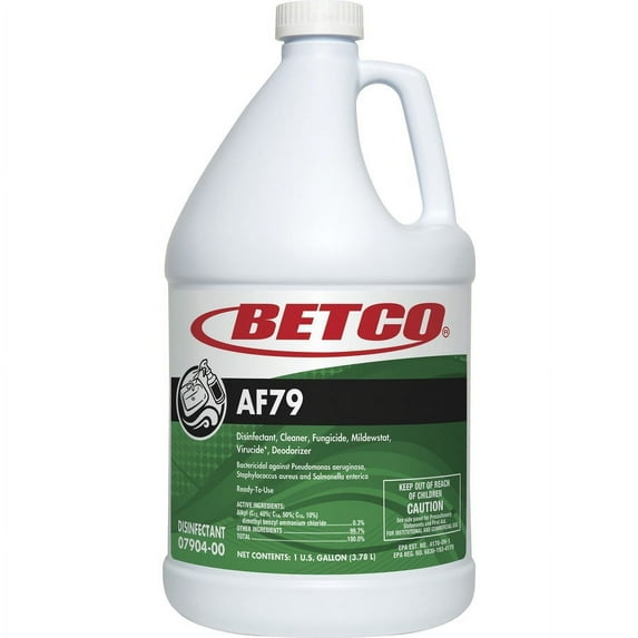 Betco AF79 Acid-Free Restroom Cleaner - Ready-To-Use - 128 fl oz (4 quart) - Citrus Bouquet Scent - 1 Each - Clear Blue | Bundle of 5 Each