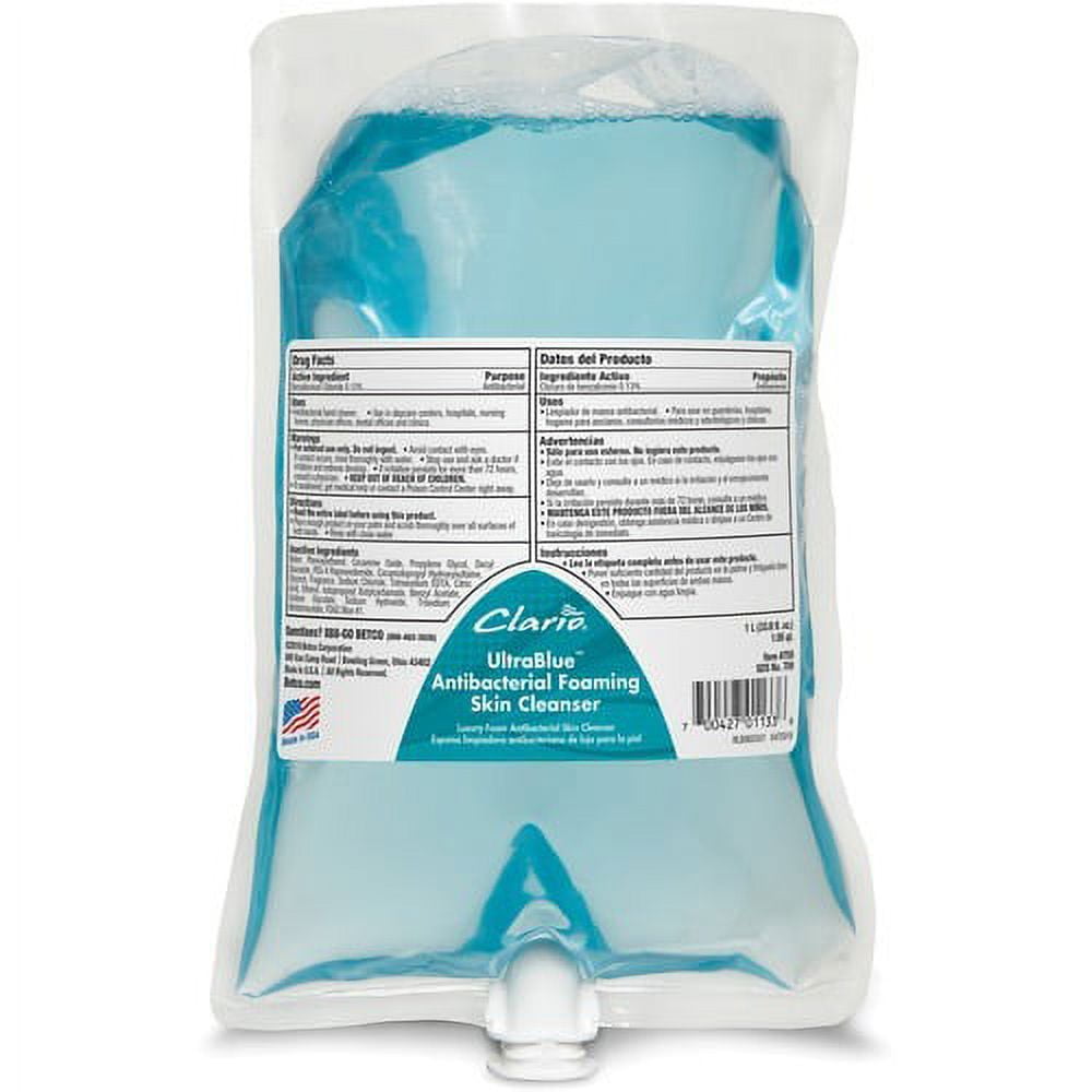 Betco Foaming Antibacterial Skin Cleanser - Foam - 1.06 quart - Applicable on Hand - Skin - Anti-bacterial, Moisturising, Non-irritating - 6 / Carton Betco Foaming Antibacterial Skin Cleanser - Foam - 1.06 quart - Applicable on Hand - Skin - Anti-bacterial, Moisturising, Non-irritating - 6 / Carton