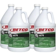 Betco BET0790400CT 128 fl oz AF79 Acid-Free Restroom Cleaner - Citrus Bouquet Scent - Clear Blue - Pack of 4