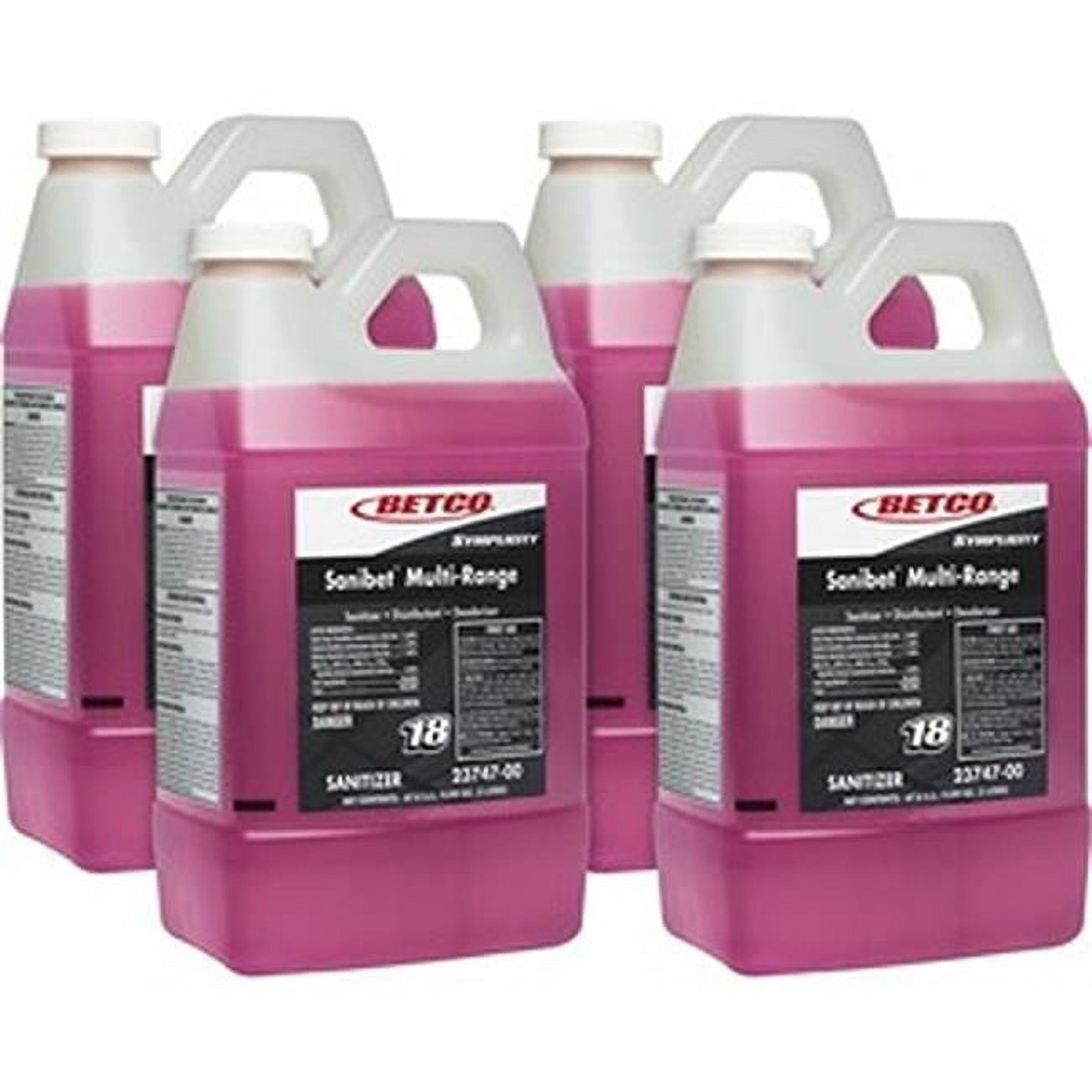 Betco BET2374700CT Multi Range Sanitizer, Pink - Pack of 4