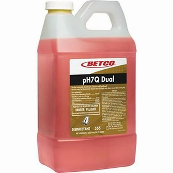 Betco BET3554700 Dual Disinfectant Cleaner, Light Amber - Pack of 4