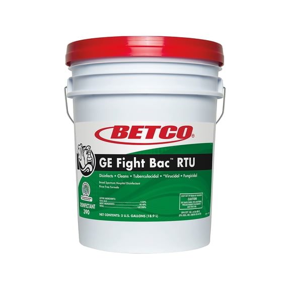 Betco GE Fight-Bac RTU Disinfectant, 5 Gal Bucket