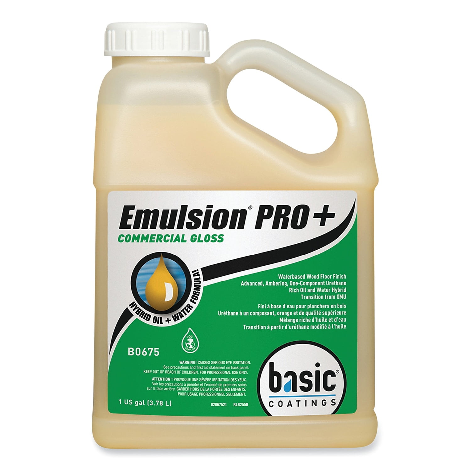 Emulsion Pro+ Floor Finish and Sealer, 1 gal Bottle, 4/Carton Emulsion Pro+ Floor Finish and Sealer, 1 gal Bottle, 4/Carton
