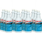 Betco Fight-Bac RTU Disinfectant Cleaner - Ready-To-Use Spray - 32 fl oz 1 quart - Citrus Floral Scent - 12 / Carton - Clear | Bundle of 2 Cartons