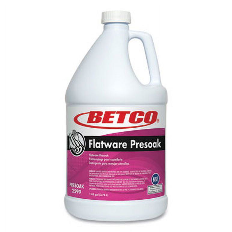Flatware Presoak, Characteristic Scent, 1 gal Bottle, 4/Carton Flatware Presoak, Characteristic Scent, 1 gal Bottle, 4/Carton