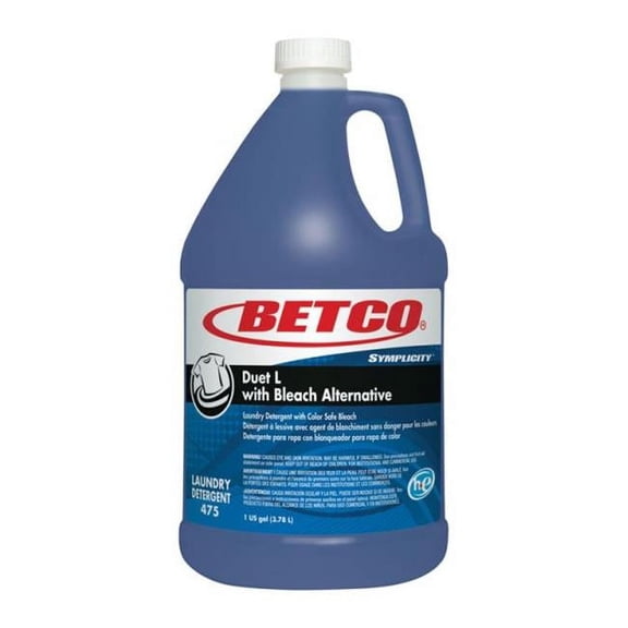 Betco Symplicity Duet L Detergent With Bleach Alternative, Fresh Scent, 128 Oz