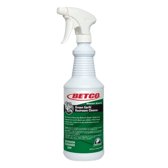 Betco Green Earth RTU Restroom Cleaner, Fresh Mint Scent, 32 oz Bottle ...