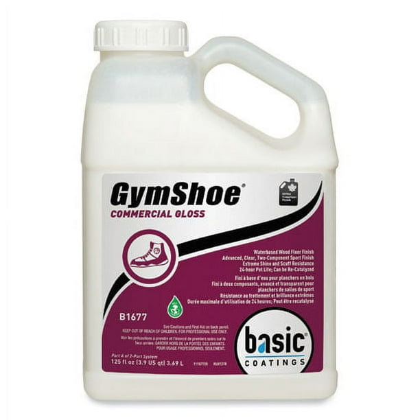 GymShoe Gloss Sport Finish, Mild Scent, 1 gal Bottle, 4/Carton GymShoe Gloss Sport Finish, Mild Scent, 1 gal Bottle, 4/Carton