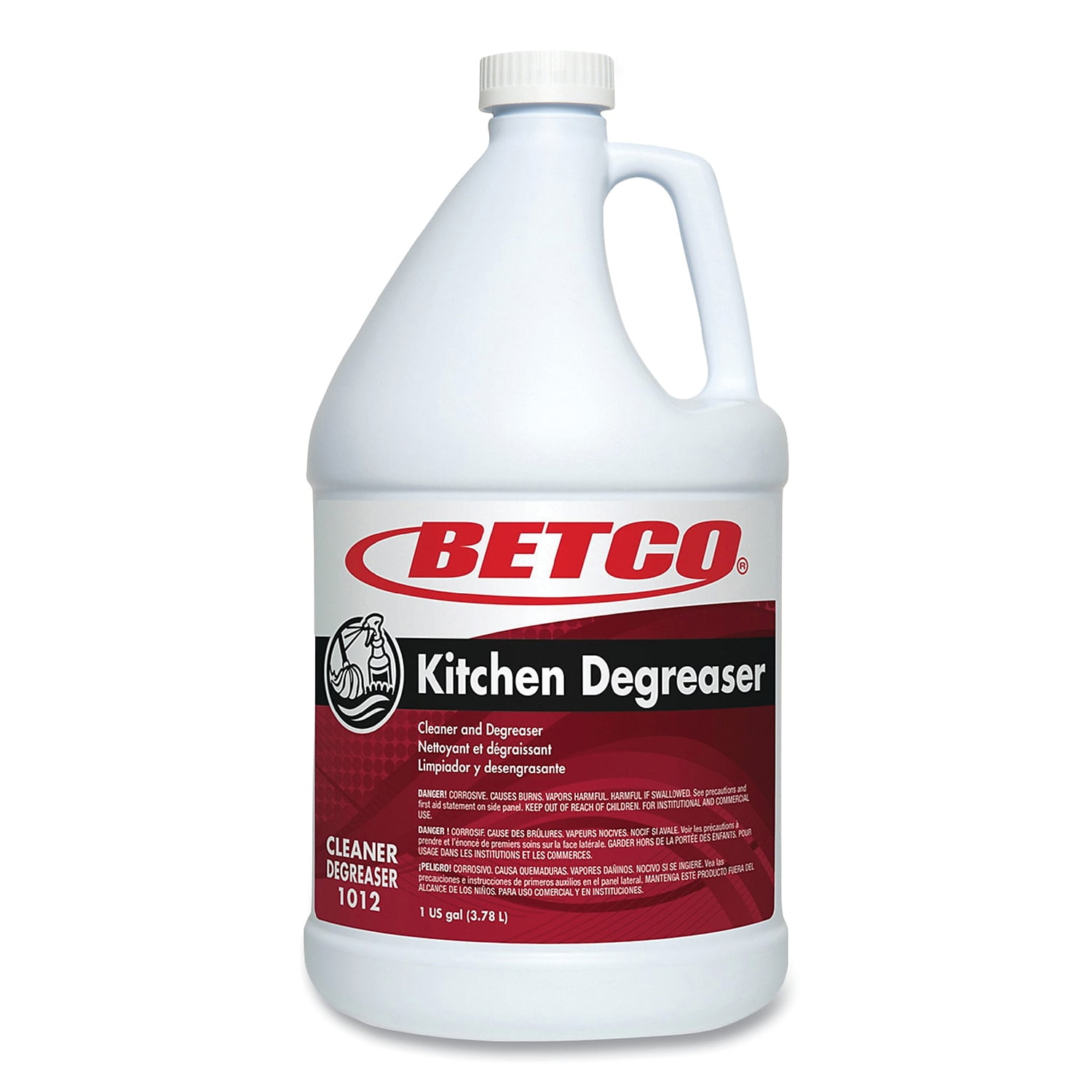 Betco Kitchen Degreaser, Characteristic Scent, 1 gal Bottle, 4/Carton (10120400)