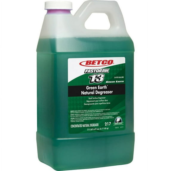 Betco Natural Degreaser - Concentrate Liquid - 67.6 fl oz (2.1 quart) - 1 Each - Dark Green | Bundle of 5