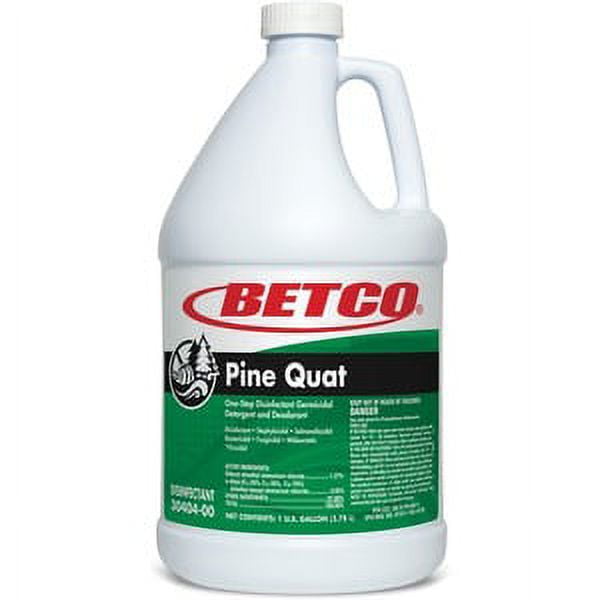 Pine Quat Disinfectant, Pine Scent, 128 oz Bottle, 4/Carton Pine Quat Disinfectant, Pine Scent, 128 oz Bottle, 4/Carton