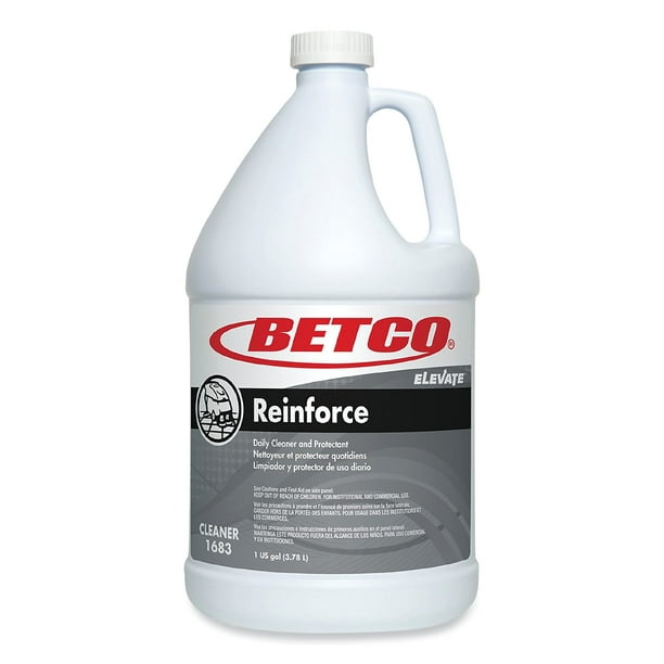 Reinforce Floor Cleaner and Protectant, Lemon Scent, 1 gal Bottle, 4/Carton Reinforce Floor Cleaner and Protectant, Lemon Scent, 1 gal Bottle, 4/Carton