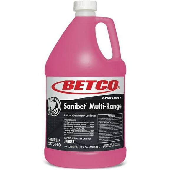 Betco BET2370400 Sanibet Sanitizer Disinfect Deodorizer - Pink