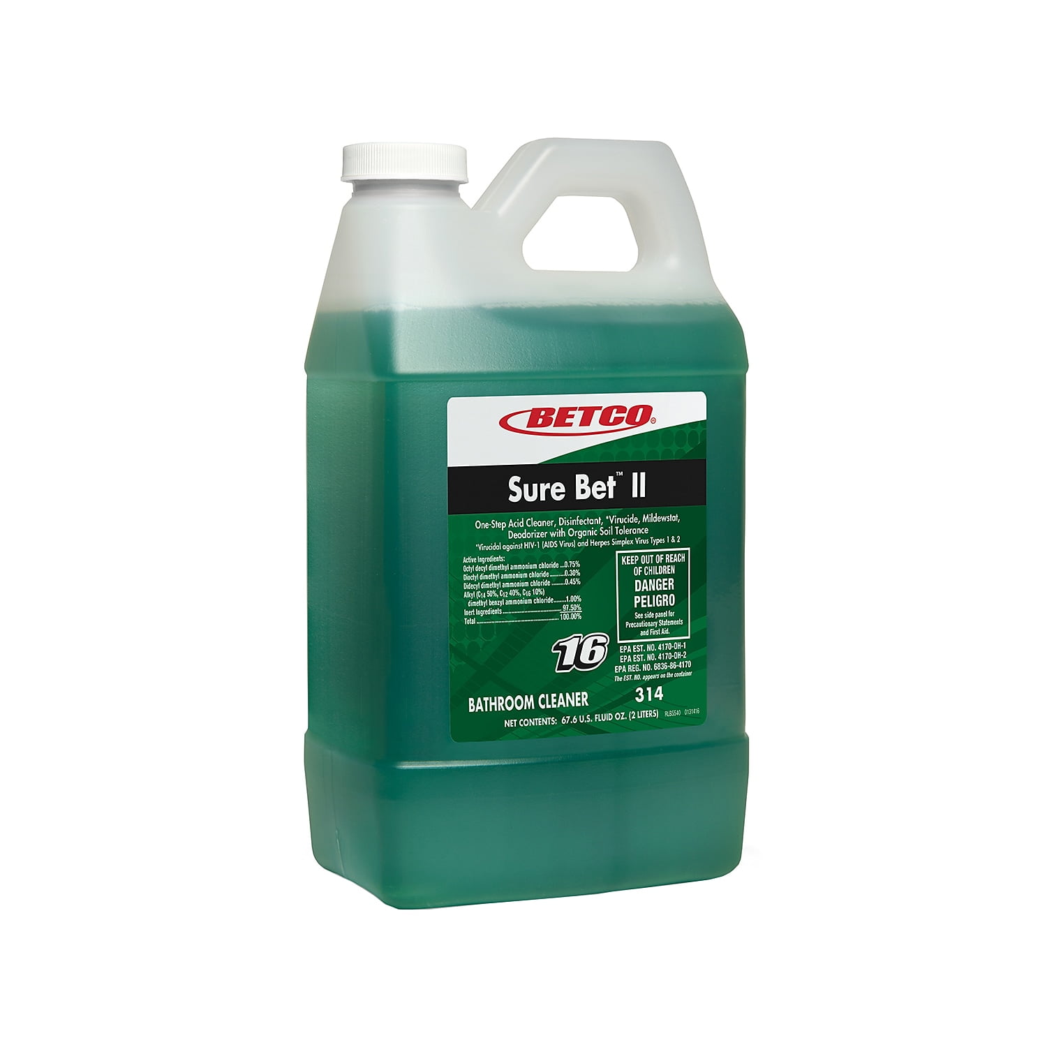 Sure Bet II Foaming Disinfectant, Citrus Floral Scent, 32 oz Bottle, 12/Carton Sure Bet II Foaming Disinfectant, Citrus Floral Scent, 32 oz Bottle, 12/Carton
