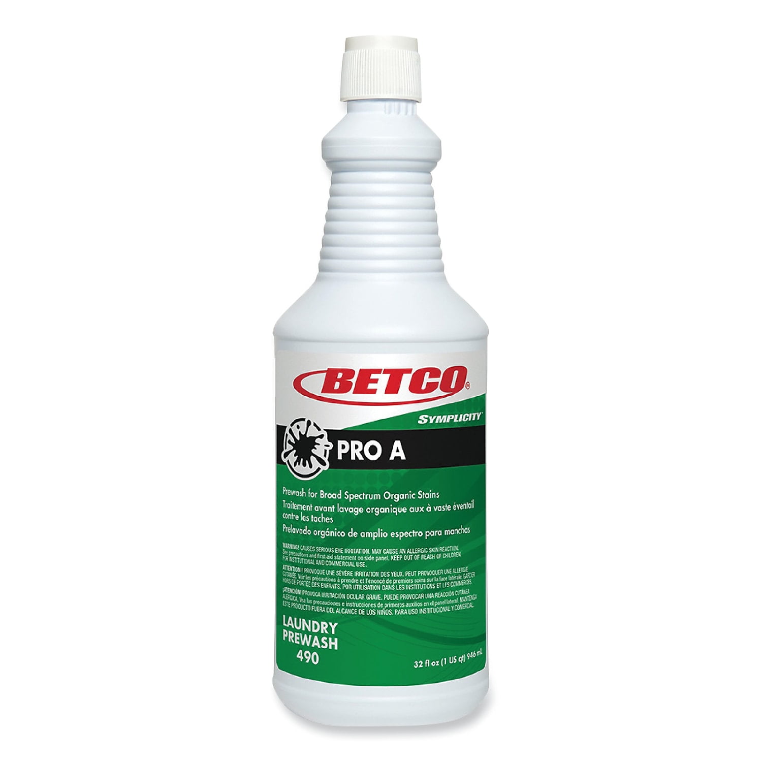 Symplicity Pro A Prewash/Spotter, Citrus Scent, 32 oz Bottle, 6/Carton Symplicity Pro A Prewash/Spotter, Citrus Scent, 32 oz Bottle, 6/Carton
