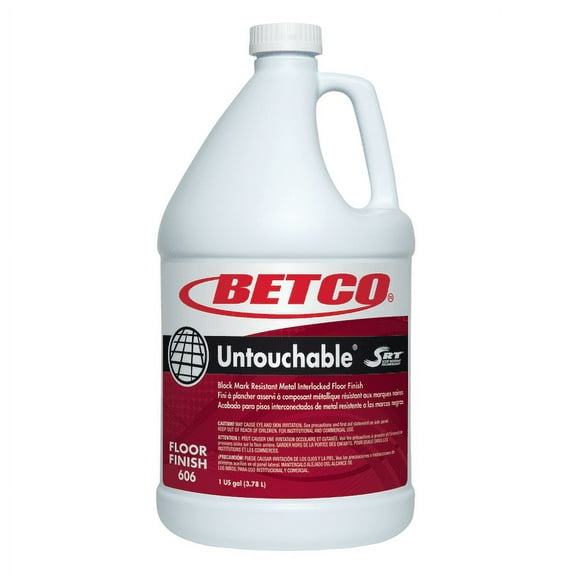 Betco Untouchable With SRT Floor Finish, 1-Gallon, Pack Of 4