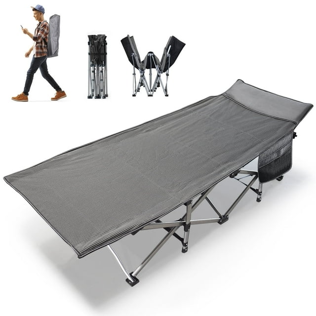 Betcozy Camping Cot, Portable Folding Bed Cot for Rest, 1200D Double ...