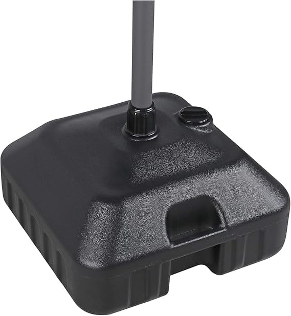 Patio Umbrella Base, Outdoor Market Umbrella Stand, Water or Sand Self-filled , Not Included, Black Square