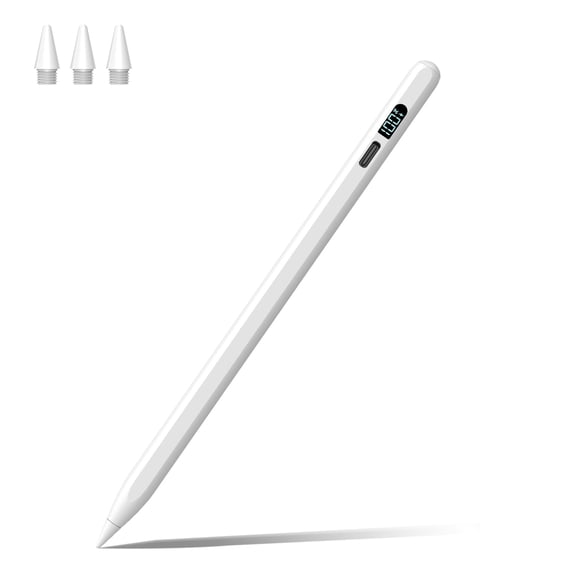 Beteliva Stylus Pen for iPad 2025-2018 with Fast Charge,Tilt Sensitive Palm Rejection Pencil with LED-Screeen