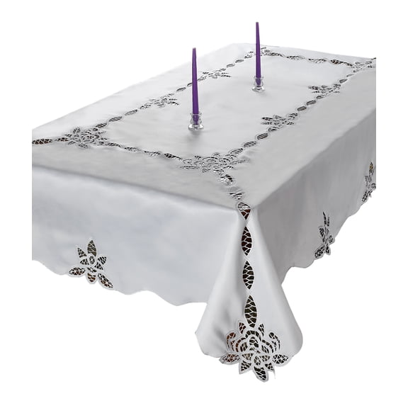 Betenburg Lace Design Tablecloth White 70" Round
