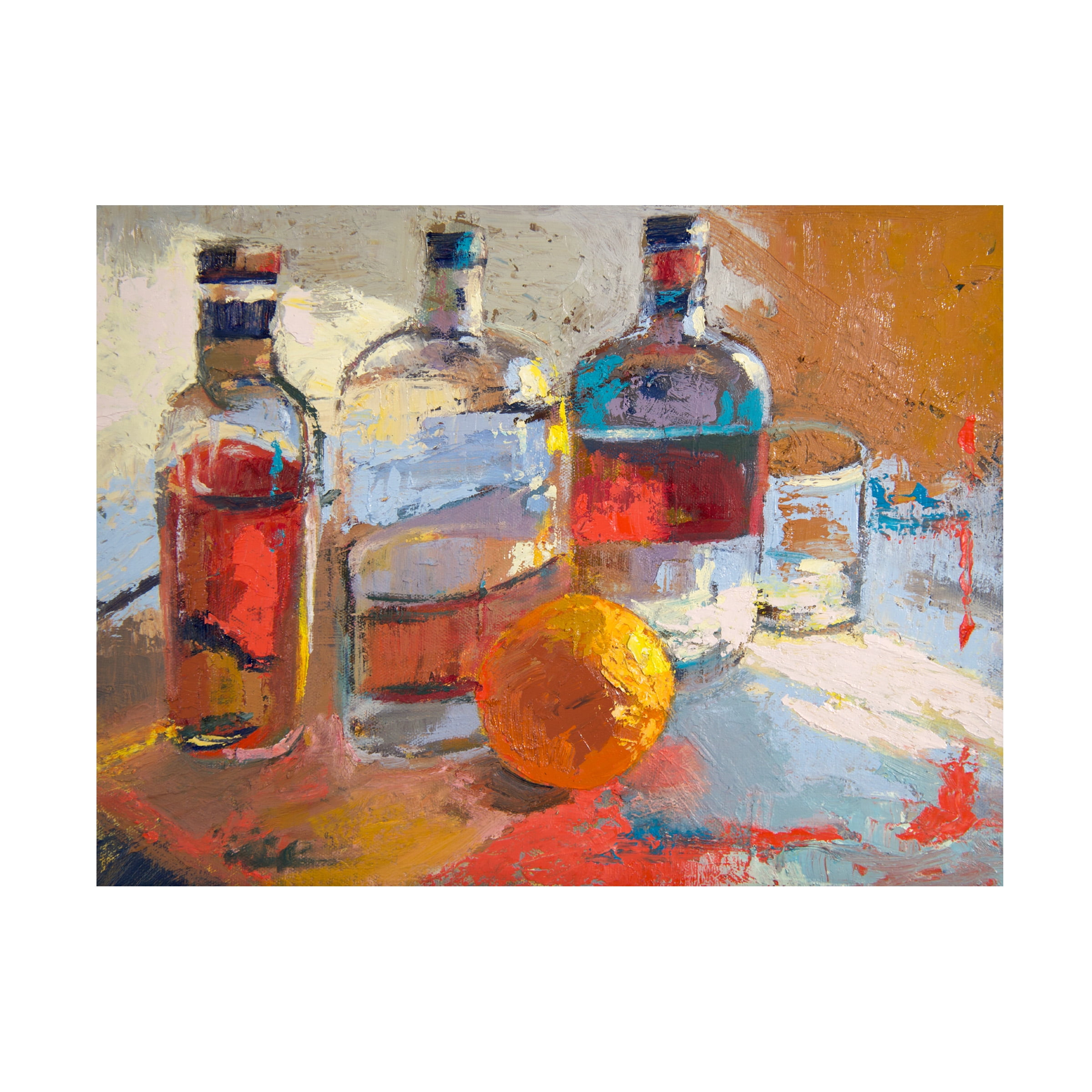 Beth A. Forst 'Bourbon L Orange' Canvas Art