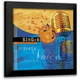thumbnail image 1 of Beth Anne Creative 12x12 Black Modern Framed Museum Art Print Titled - Music Notes VIII, 1 of 5