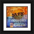 thumbnail image 1 of Beth Anne Creative 12x12 Black Ornate Wood Framed with Double Matting Museum Art Print Titled - Music Notes XI, 1 of 4