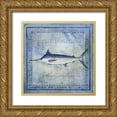 thumbnail image 1 of Beth Anne Creative 15x15 Gold Ornate Wood Framed with Double Matting Museum Art Print Titled - Ocean Fish V, 1 of 4