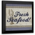 thumbnail image 1 of Beth Anne Creative 20x20 Black Modern Framed Museum Art Print Titled - Beach Sign XII, 1 of 5