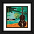 thumbnail image 1 of Beth Anne Creative 20x20 Black Ornate Wood Framed with Double Matting Museum Art Print Titled - Music Notes I, 1 of 4