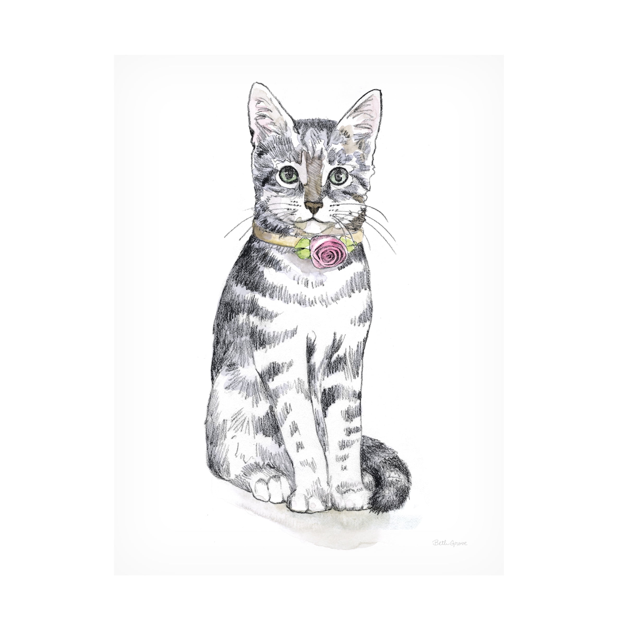 Beth Grove 'Fancy Cats I' Canvas Art