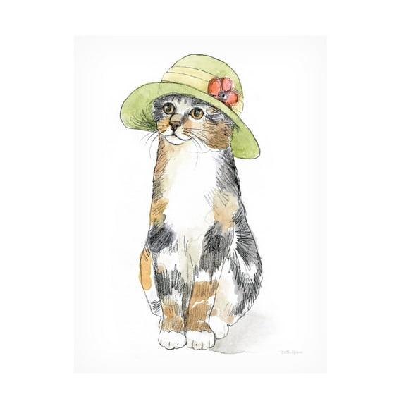 Beth Grove 'Fancy Cats III' Canvas Art