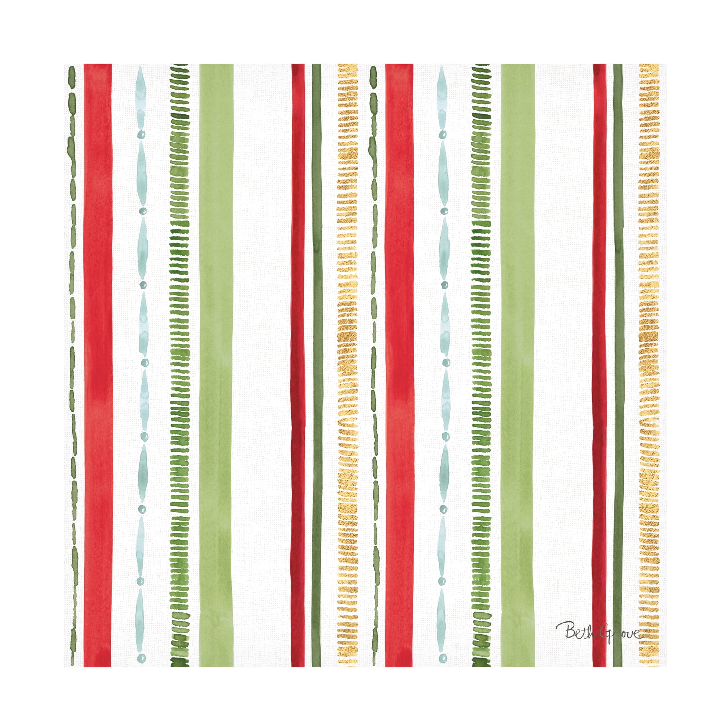 Beth Grove 'Holiday Flora Pattern IV' Canvas Art