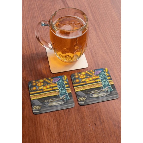 Beth stepped away - MaddK Studio - Drink coaster