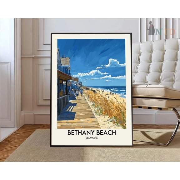 Bethany Beach Poster, Bethany Beach Print, Bethany Beachbethany Beach Delaware, Bethany Beach Photo, Bethany Beach Photo Wall Art, Modern Wall Decor, 24x36 UNFRAMED