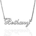 thumbnail image 1 of Bethany Custom Name Necklace Customized Personalized Plated Name Necklace for Mother Daughter Friendship Women Valentine's Day Christmas Birthday New Year Silver, 1 of 7