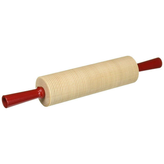 Bethany Housewares Wood Rolling Pin Corrugated Bulk