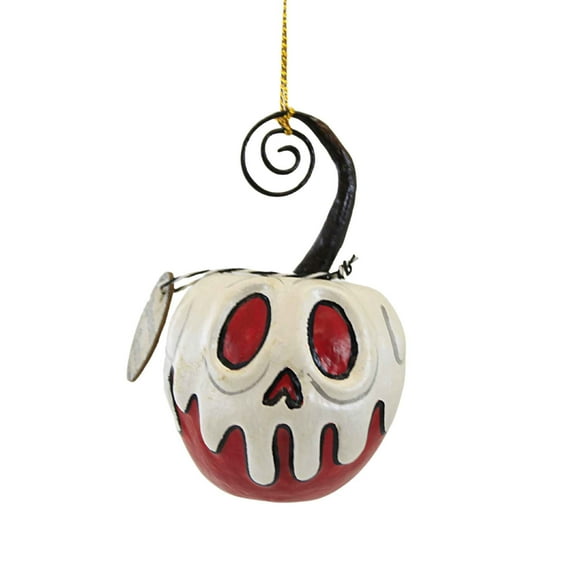 Bethany Lowe 3.5 Inches Red Apple With White Poison Paper Pulp Halloween Card Holder La2053
