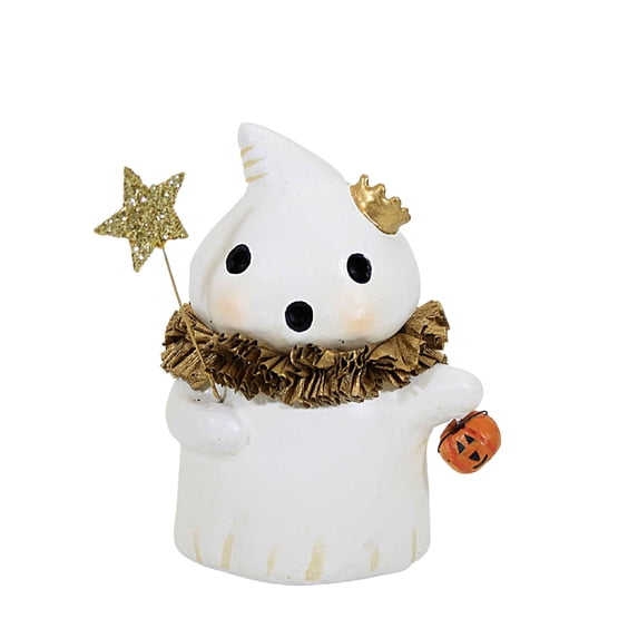 Bethany Lowe 4.5 Inch Princess Boo Resin Halloween Ghost Star Pumpkin Ma2074