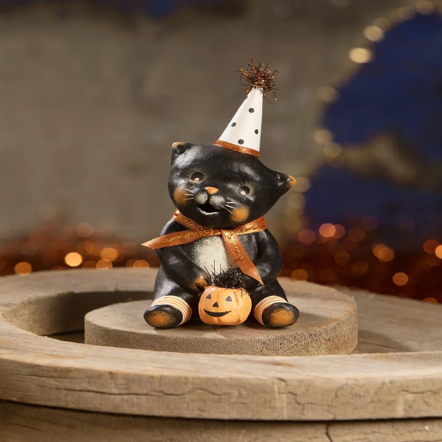 【レア】Bethany Lowe ハロウィン　猫　置物 Bethany Lowe 9.5