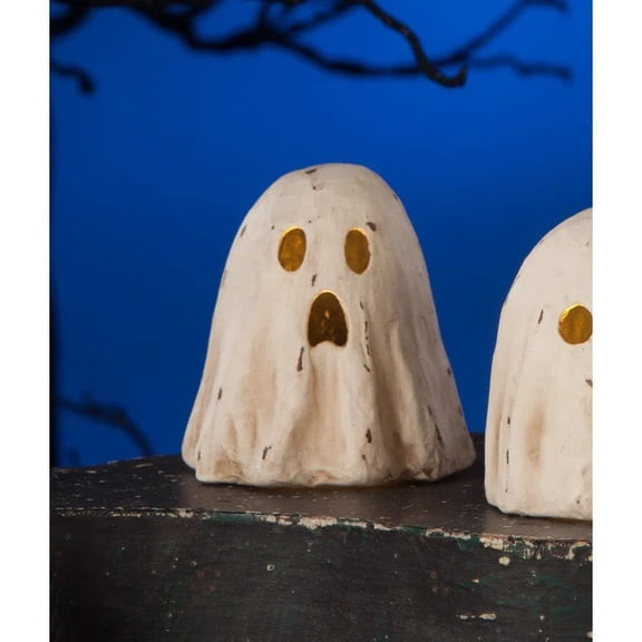 Bethany Lowe Designs - Scared Ghost Luminary Small Paper Mache - TJ2303