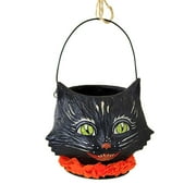 Bethany Lowe Kitty Bucket Resin Halloween Black Cat Tj2316