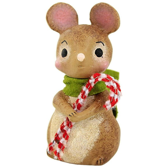 Bethany Lowe Little Mouse With Candy Canes - One Figurine 2.75 Inch, Polyresin - Christmas Figurine Ml2103