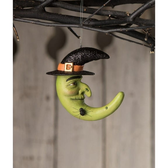 Bethany Lowe Moon Witch Ornament