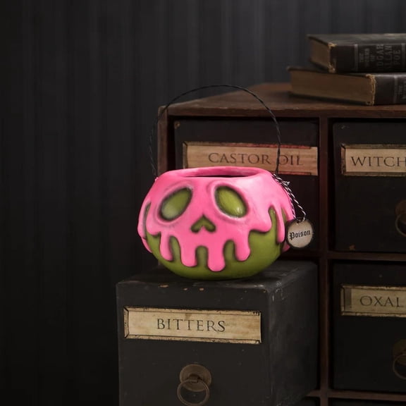 Bethany Lowe Whimsical Wonders 7” Spooky Green Apple Hand-Painted Figurine & Knick-Knack