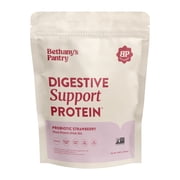 Bethanys Pantry Digestive Support Protein - Probiotics for Digestive Health   Strawberry - Clean Lean Protein - Premium Vegan Pea Protein Powder   Plant Based - 20 Servings, 1lb Pack of 1